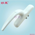 妙莱牌加重大把执手/亮配件断桥铝合金窗锁隔热窗户用两点锁二点锁单向单项白色